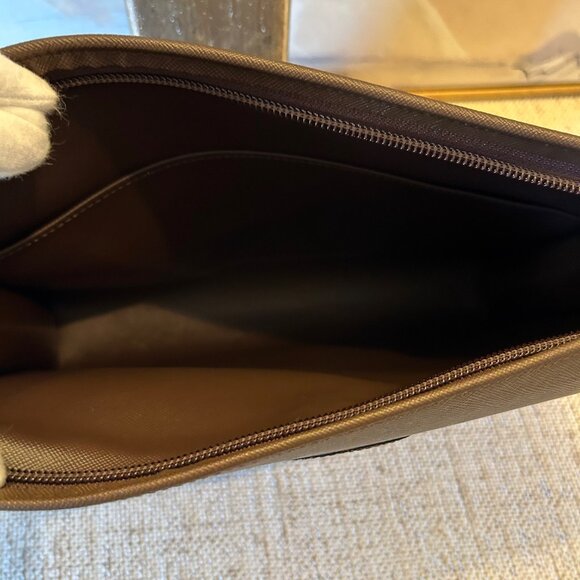Burberry Canvas & Leather Clutch - Picture 8 of 11